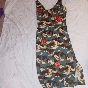 Surveillance pencil dress camouflage